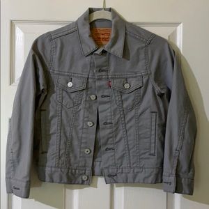 Levi Woman’s original trucker Jean jacket gray